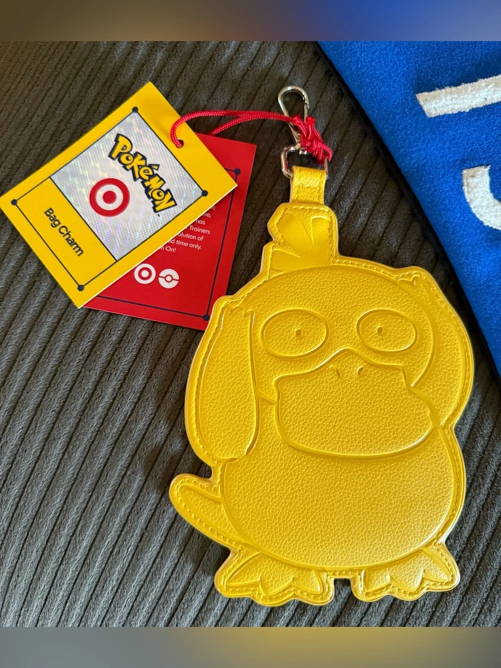 Pokemon X Target Psyduck Bag Charm and banner Exclusive New Luggage